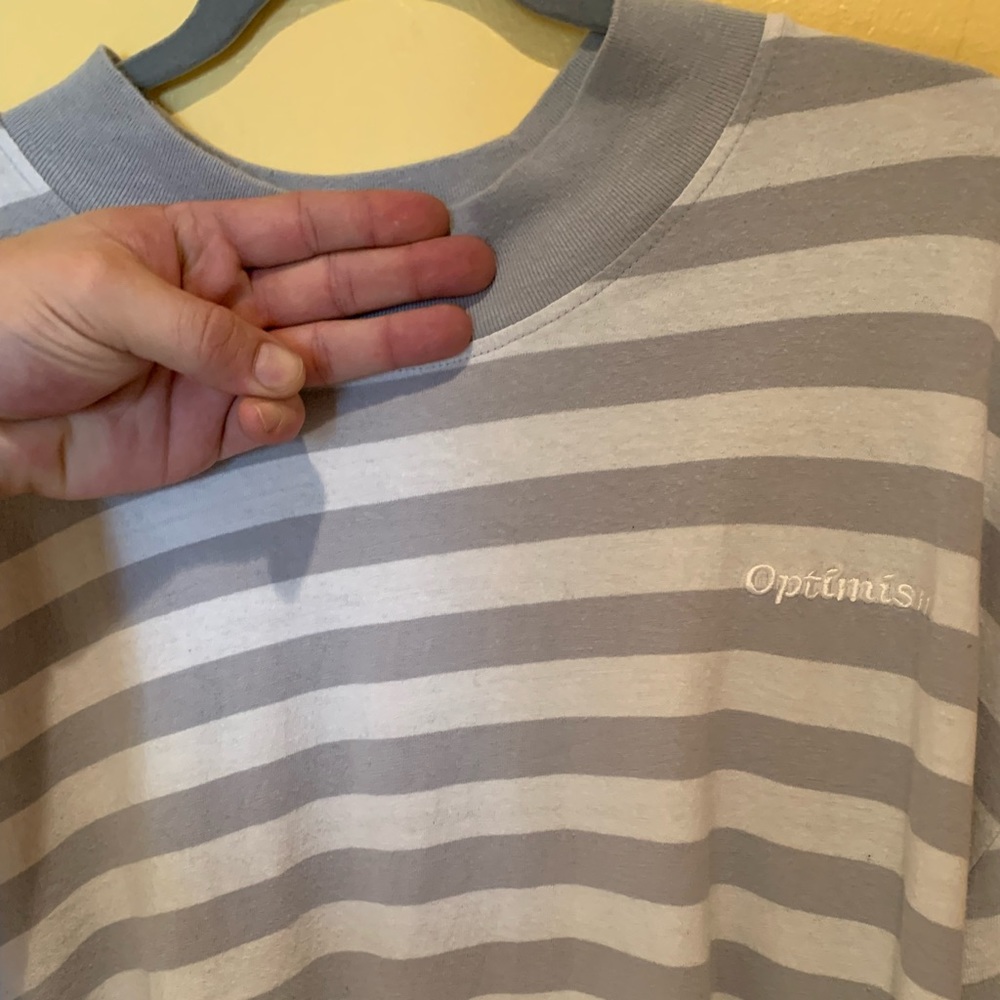 Free shipping! Mens XL Long sleeve t-shirt ~optimism~